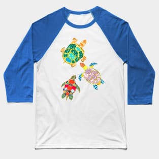 Turtle Family Baseball T-Shirt